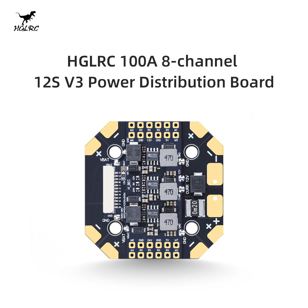 HGLRC 100A 8‑Way 12S V3 PDB Sc - Drone Power Distribution Board recensione e prezzo